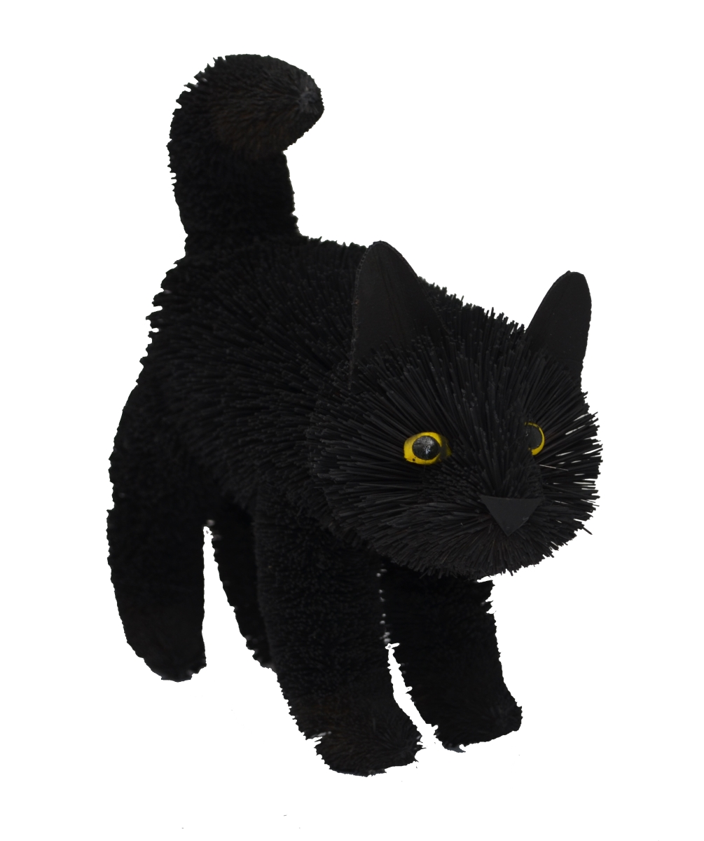 Brush01882 12 In. Black Cat Standing Figurines