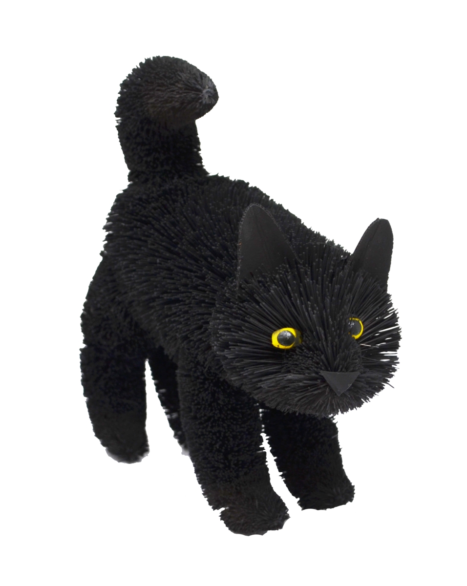 Brush01883 9 In. Black Cat Standing Figurines