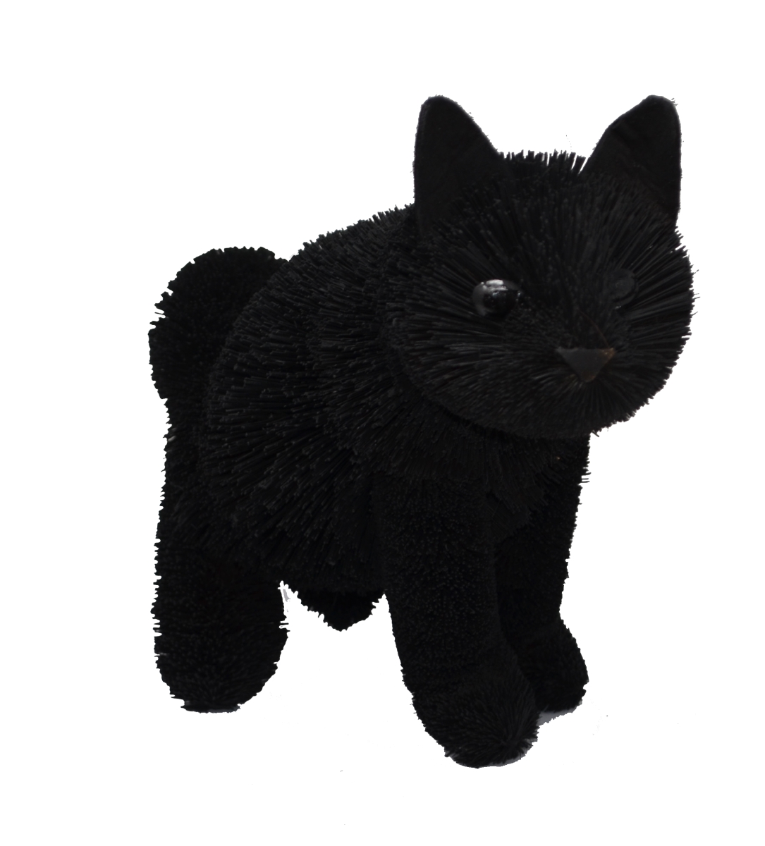 Brush01884 16 In. Black Cat Sitting Figurines