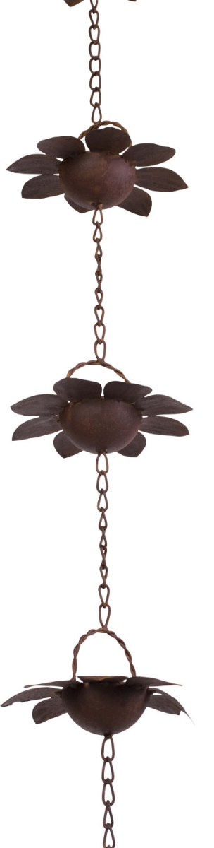 Wspwx15615 72 In. Rain Metal Chain With 9 Flower Design