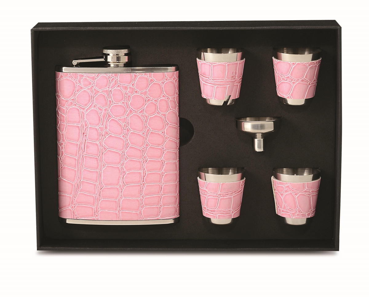 26646 Flask Gift Set, Pink