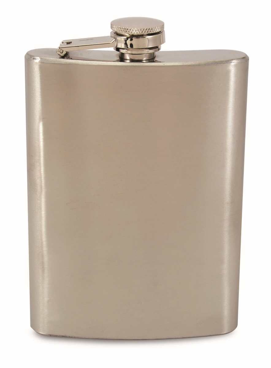 26649 8 Oz Stainless Steel Flask With Funnel