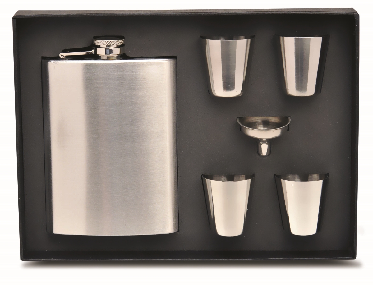 26706 Flask Gift Set, Stainless Steel