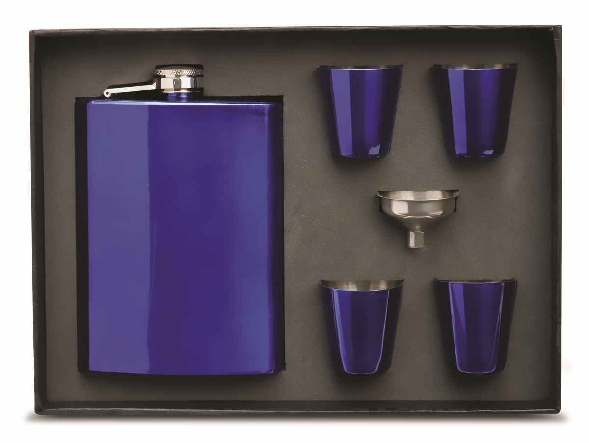 26707 Flask Gift Set, Blue