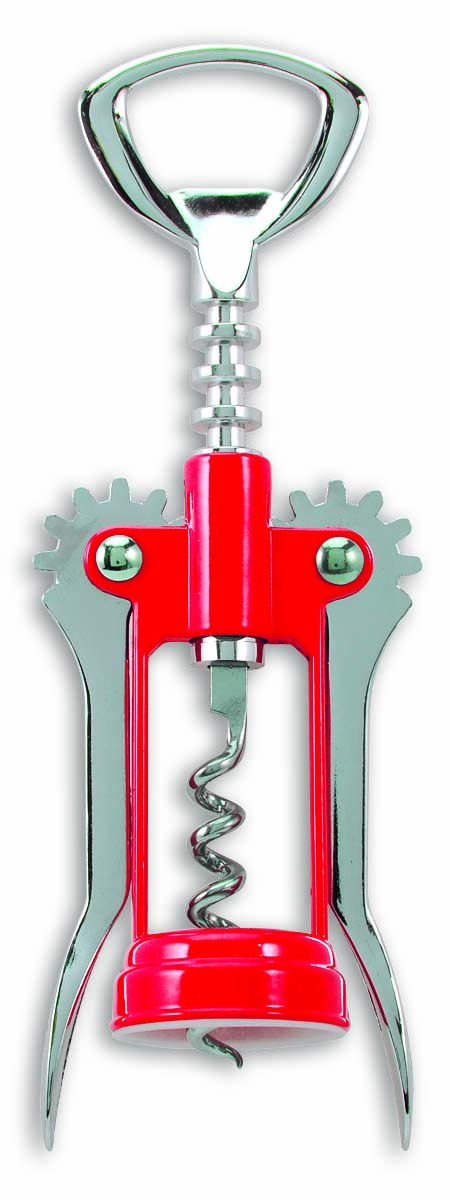 26807 5 Turn Spiral Wing Corkscrew, Red