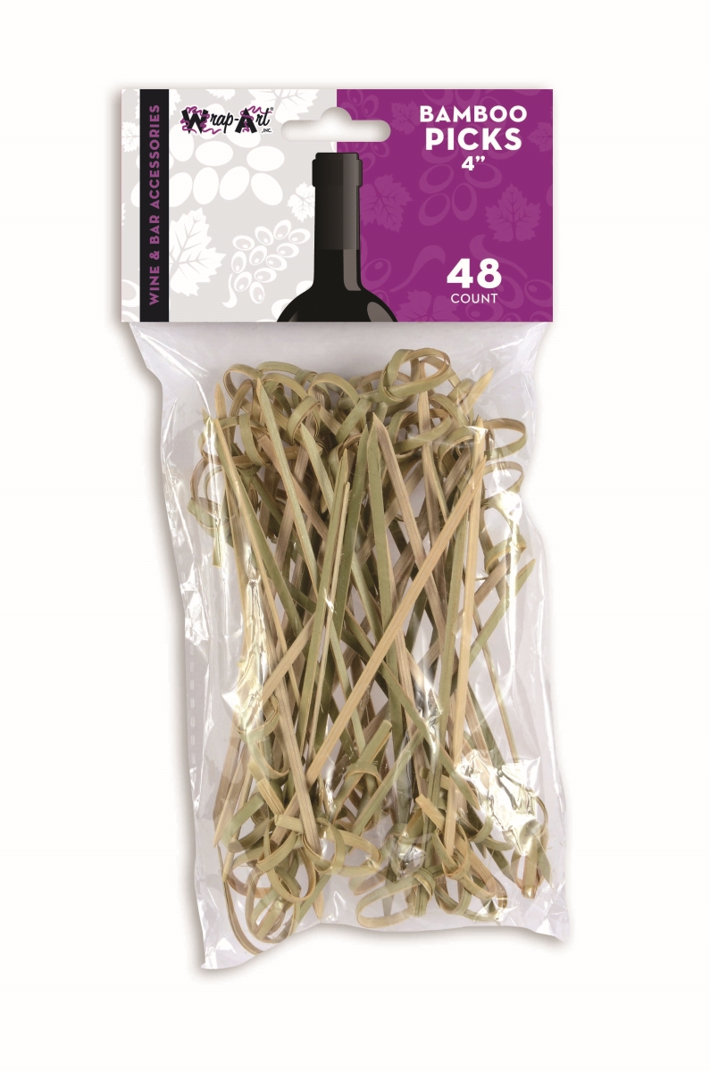 26863 4 In. Knotted Bamboo Pick, 48 Count