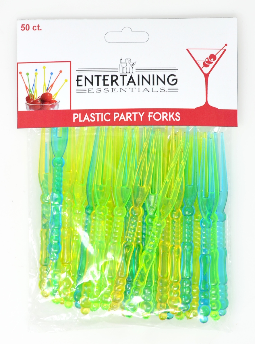 Ee122 Plastic Party Forks, 50 Piece