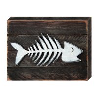 98525-08 Tropical Fish Art On Board Wall Decor