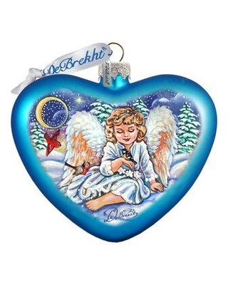 753-011 Big Heart Girl Angel Ornament
