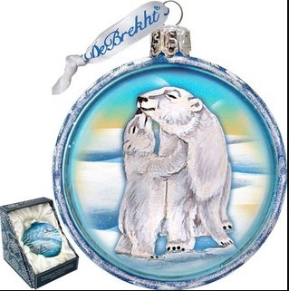 764-020 Polar Bears Family Ornament