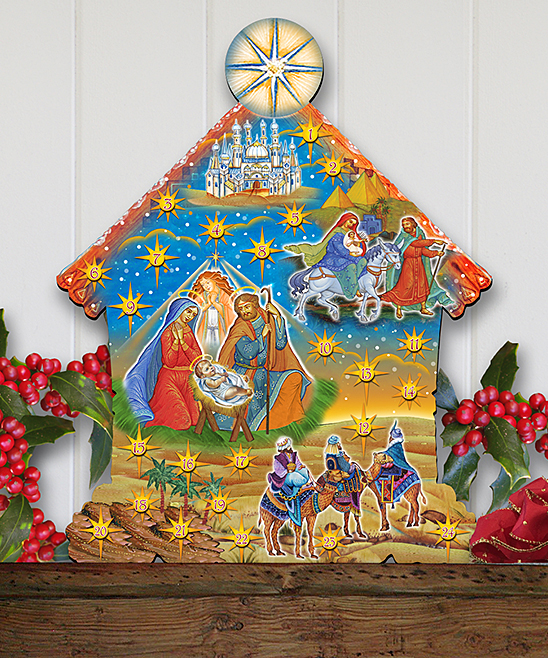 8186135ac Nativity, Wooden Advent Calendar