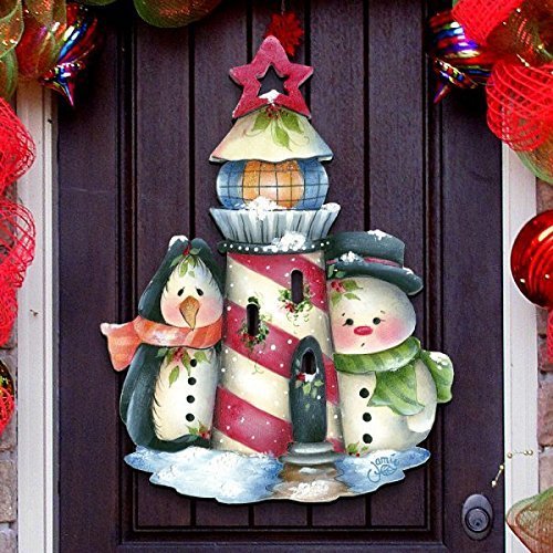 8457508h Jamie Mills-price Christmas Keepers Of The Light Door Hanger Wall Decor