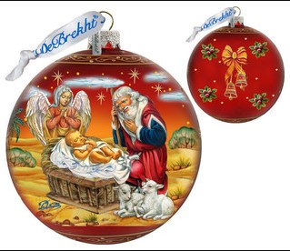 73864r Adoration Ball In Red Le Ornament