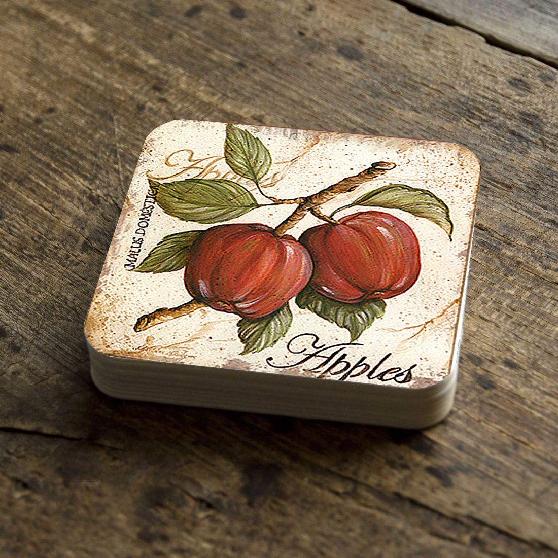 Picture of Nature Wonders 8198633C-S4 4 x 4 in. Pears Wooden Cork Coasters Gift - Set of 4