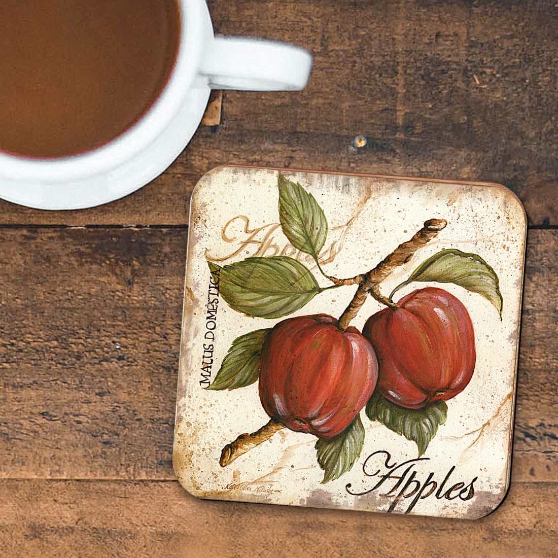 Picture of Nature Wonders 8198633C-S4 4 x 4 in. Pears Wooden Cork Coasters Gift - Set of 4