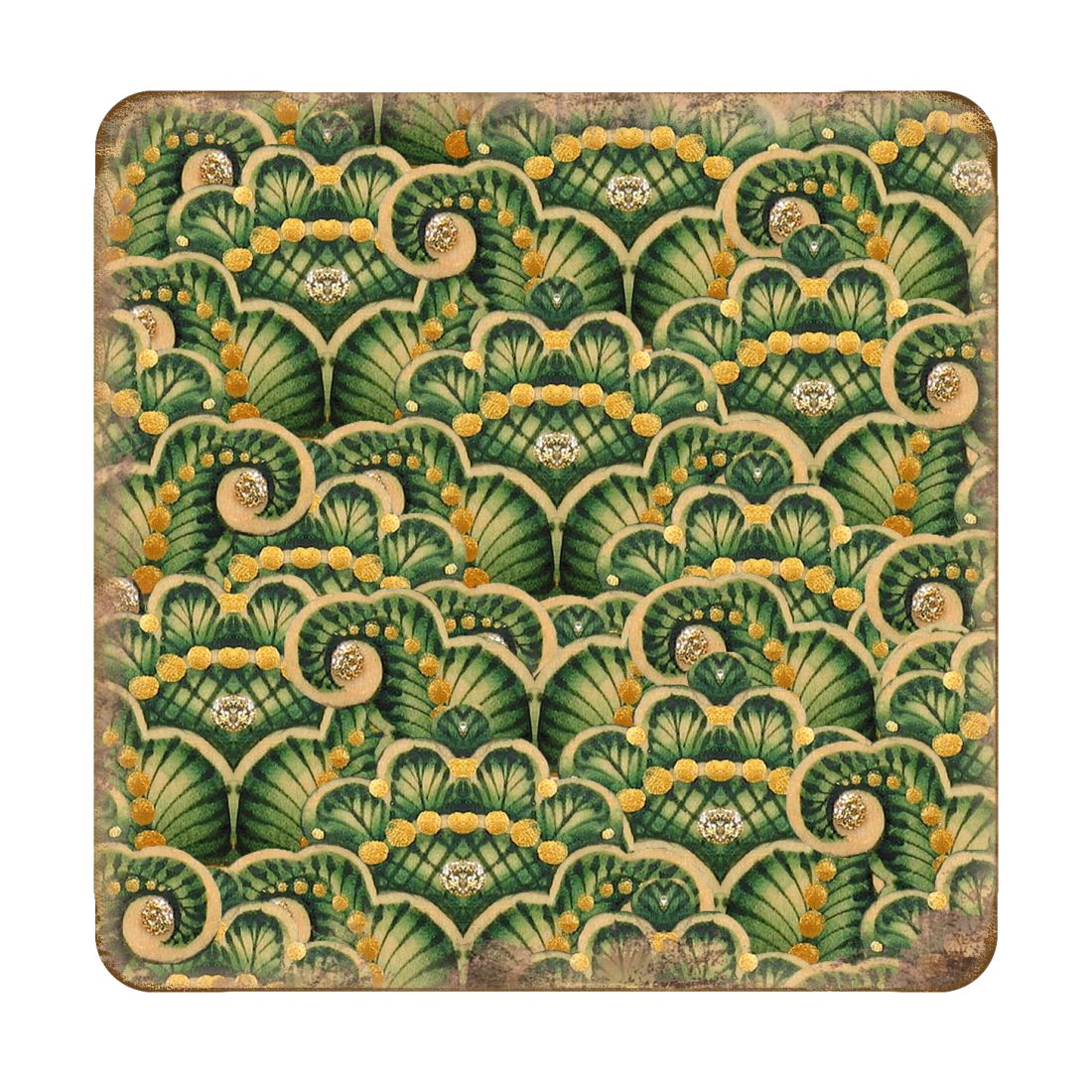 Picture of Nature Wonders 95021C-S4 4 x 4 in. Floral Wooden Cork Coasters Gift - Set of 4