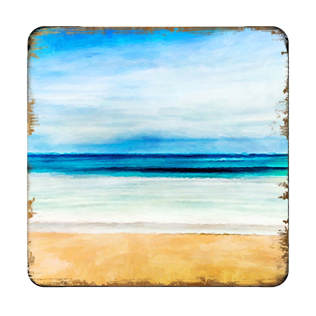 Picture of Nature Wonders 95226C-S4 4 x 4 in. Beach Coastal Wooden Cork Coasters Gift - Set of 4