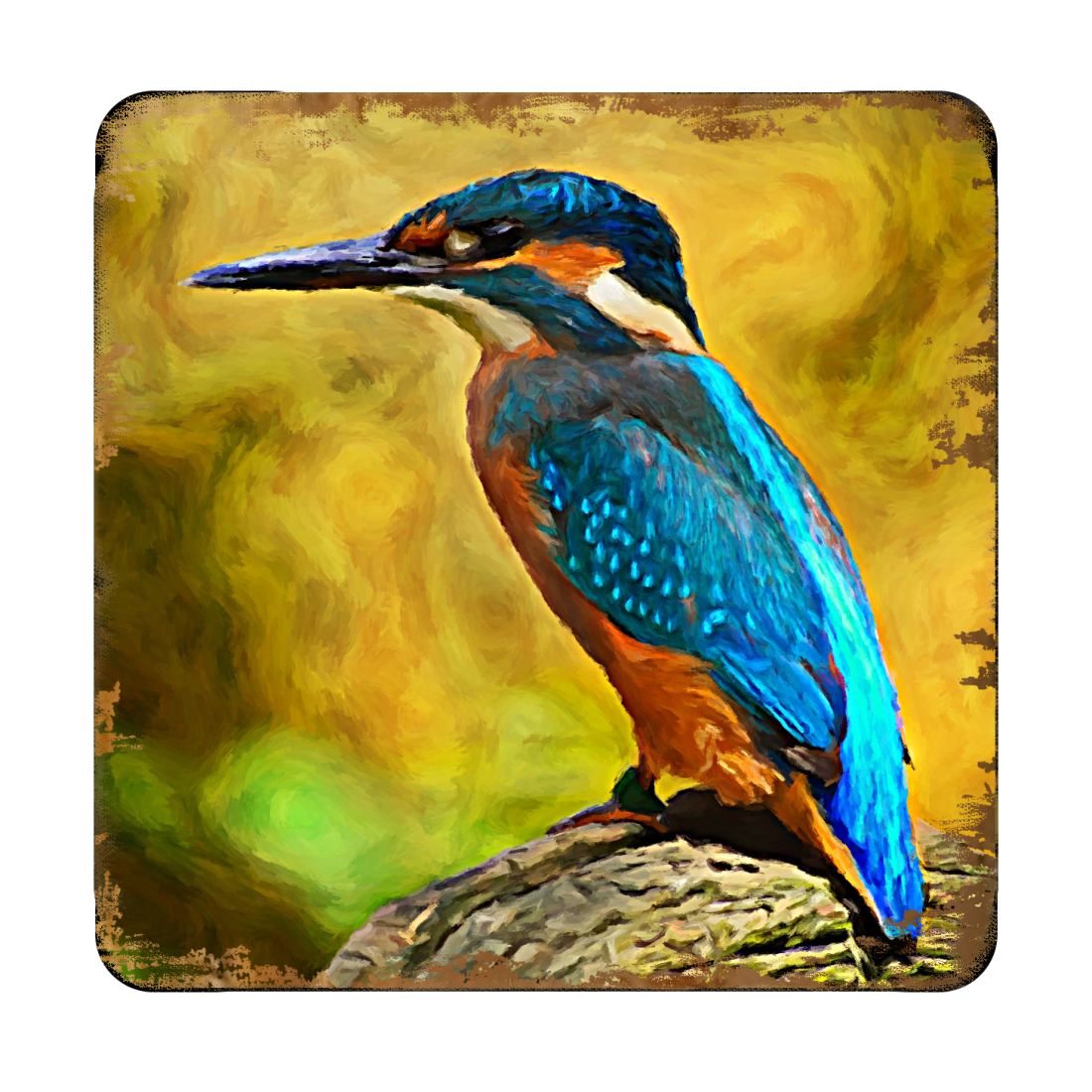 Picture of Nature Wonders 95298C-S4 4 x 4 in. Bird Wooden Cork Coasters Gift - Set of 4