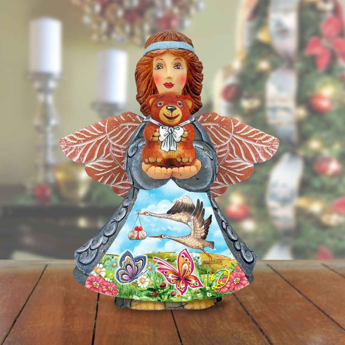 Picture of G.DeBrekht 516657 6 x 5 in. Angel of Birth Handcrafted Christmas Figurine