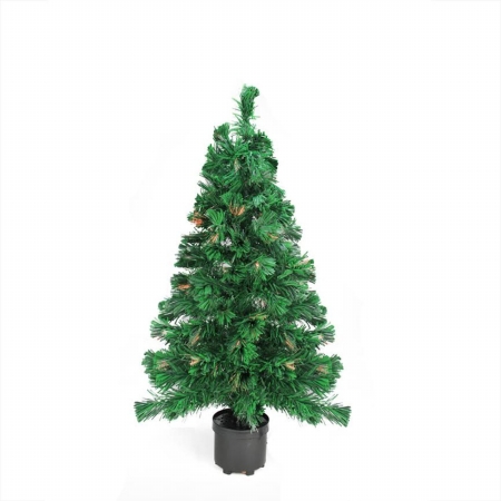 31464049 2 ft. Pre-Lit Color Changing Fiber Optic Artificial Christmas Tree - Multi Lights