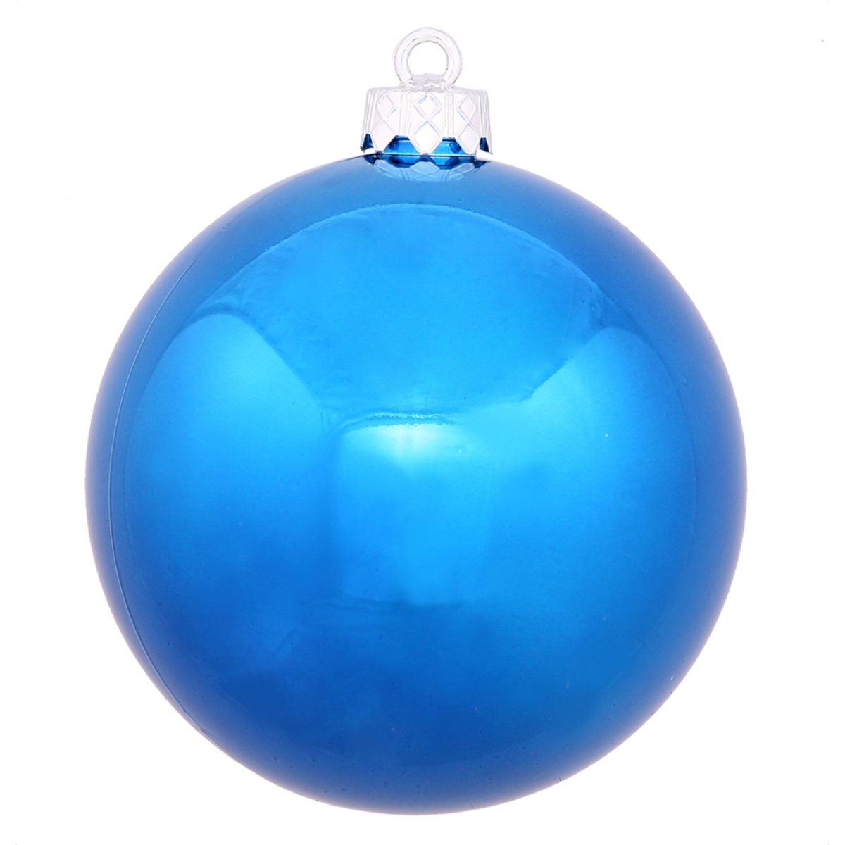 31749088 Shiny Blue Uv Resistant Commercial Drilled Shatterproof Christmas Ball Ornament - 2.75 In.