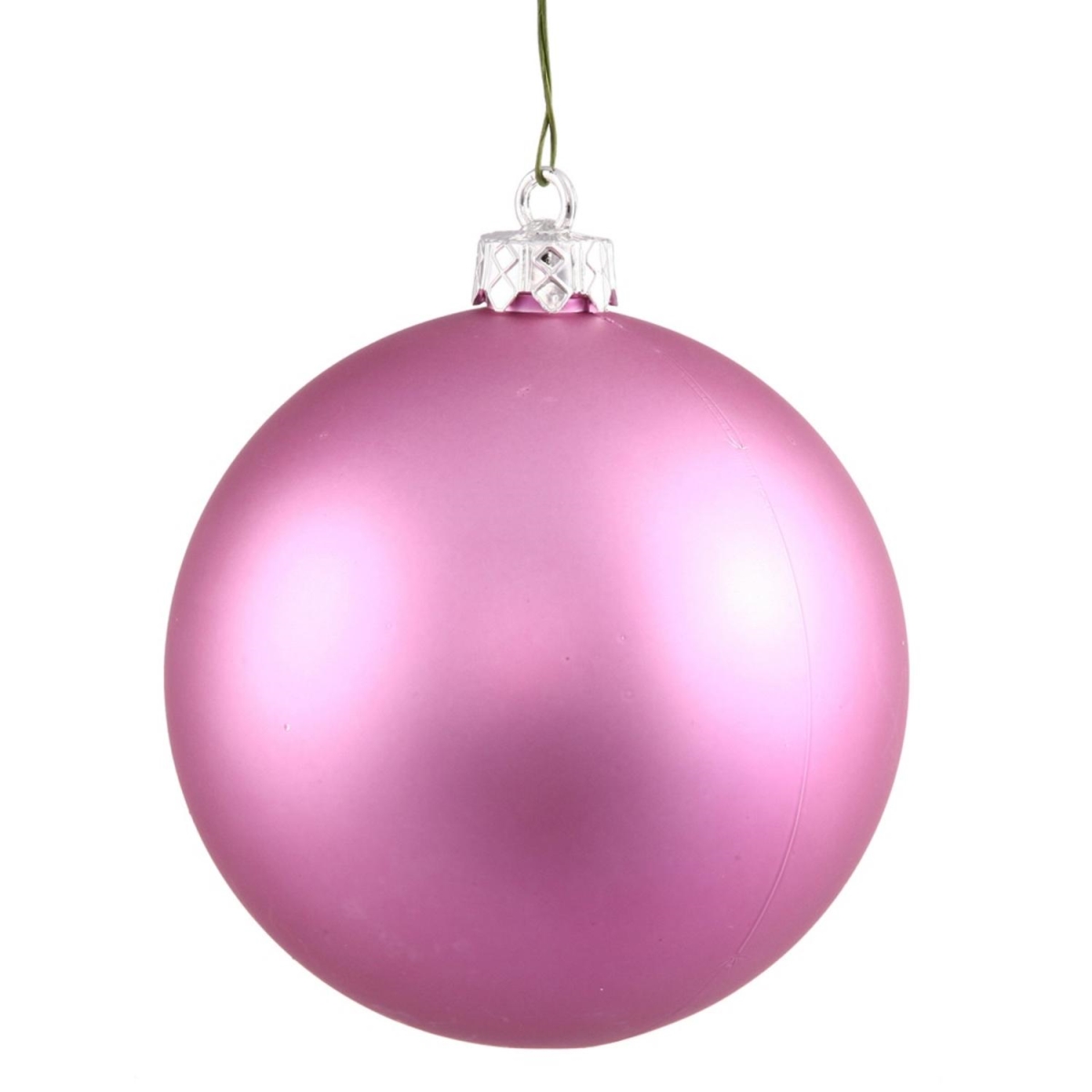 31749396 Matte Orchid Uv Resistant Commercial Drilled Shatterproof Christmas Ball Ornament - 2.75 In.