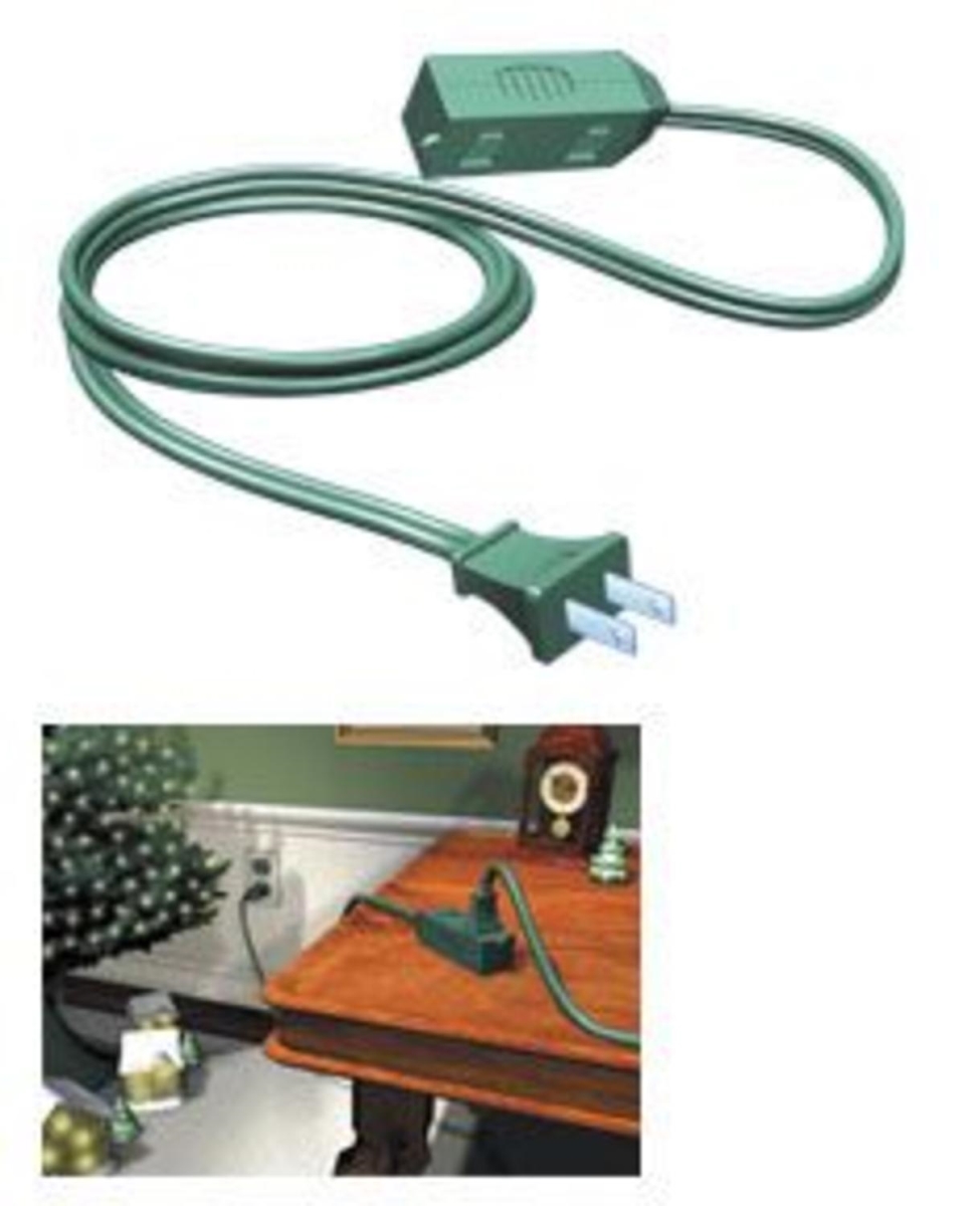 11260339 9 Ft. Green 3-outlet Indoor Extension Power Cord