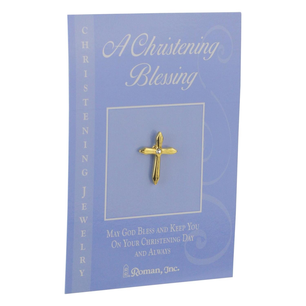 6389927 Religious Christening Blessing Cross Pin, Set Of 12