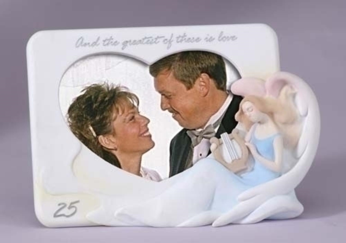 6390379 25th Silver Wedding Anniversary 4 X 6 In. Photo Picture Frame