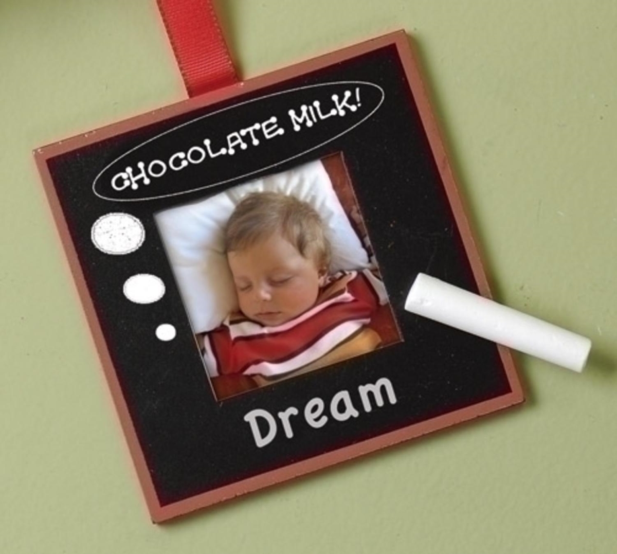 15565264 2 X 2 In. Black Chalk Board Photo Picture Frame Christmas Ornament