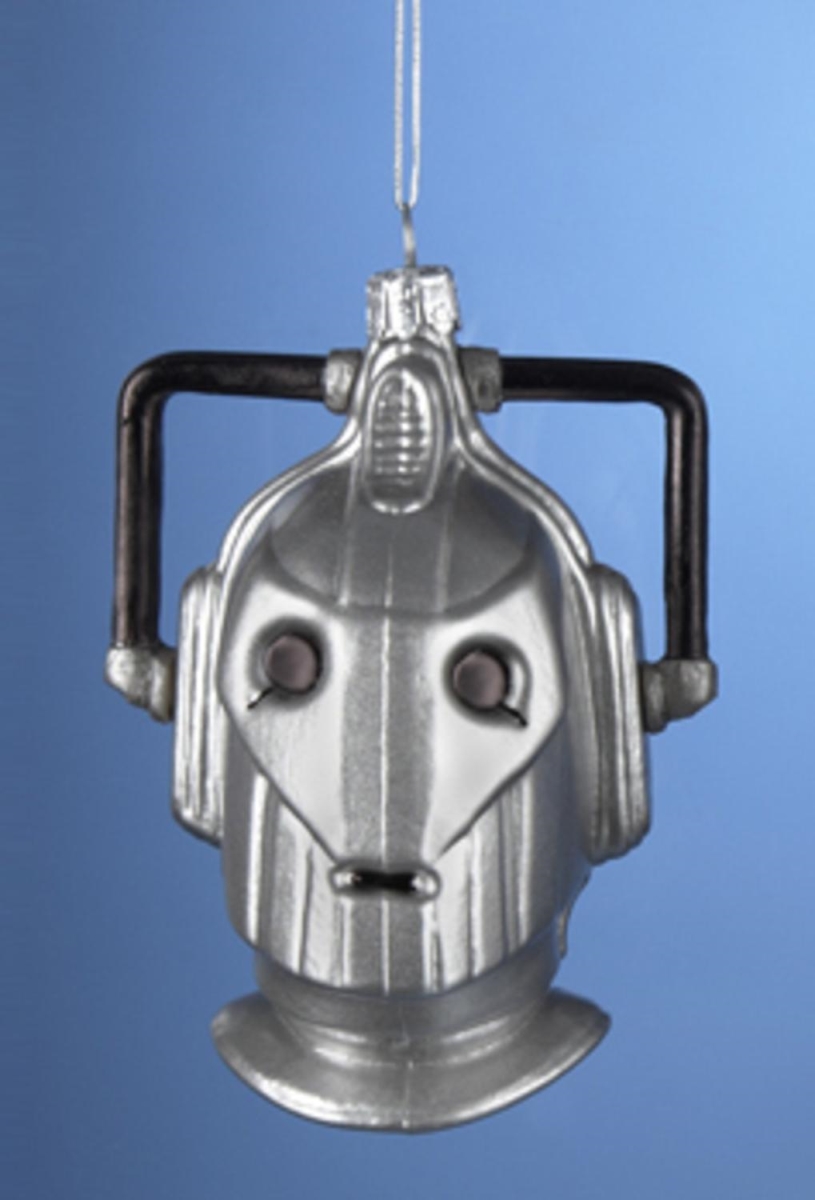 Kurt Adler 31082575 4.25 In. Doctor Who Cyberman Handcrafted Glass Christmas Ornament