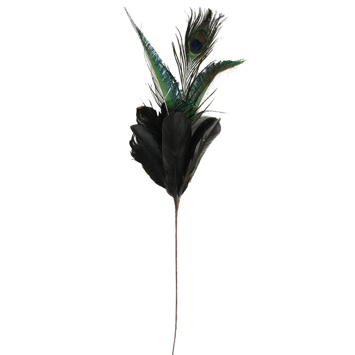 32627508 22.75 In. Plumage With Peacock Feather Christmas Pick