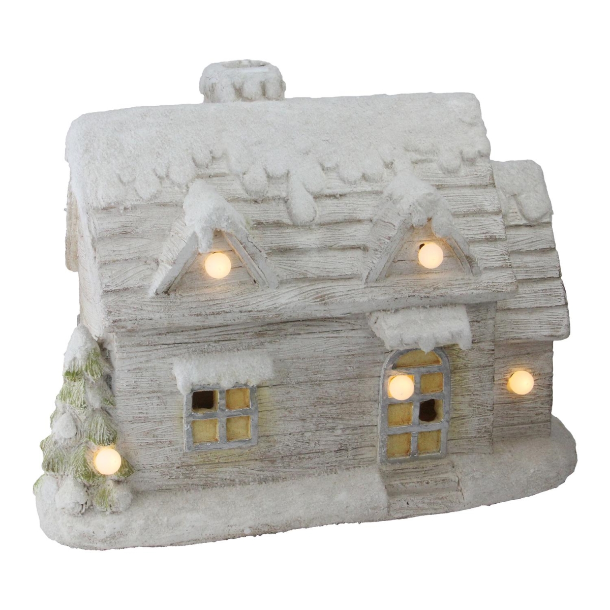 32625571 14.5 In. Musical Snowy Cottage Christmas Decoration