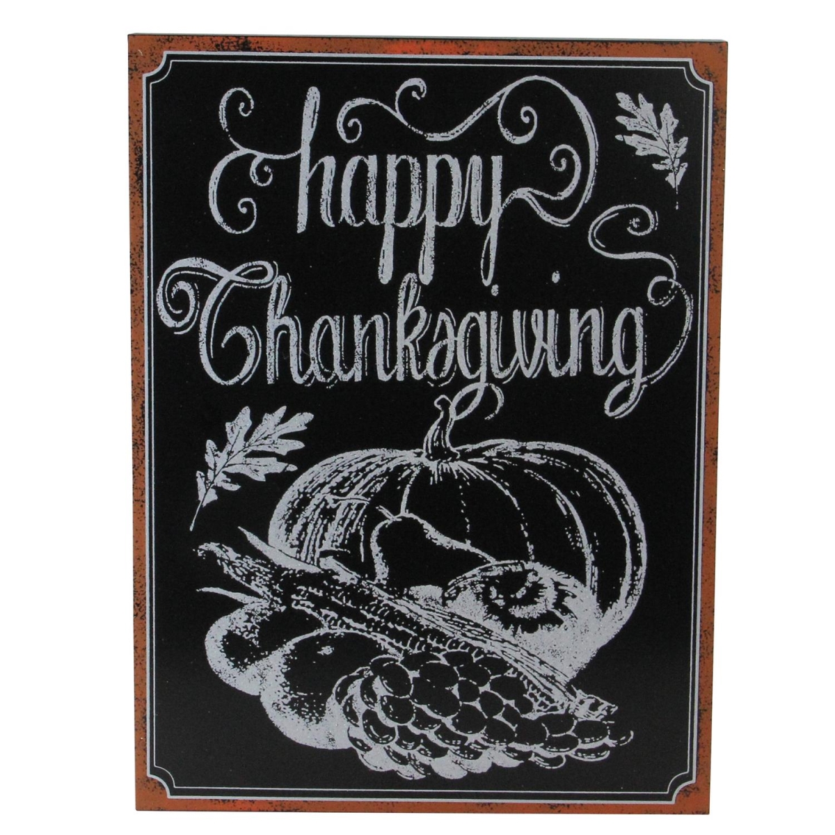 Northlight 32623010 14 in. Framed Chalkboard Wall Art - Happy Thanksgiving