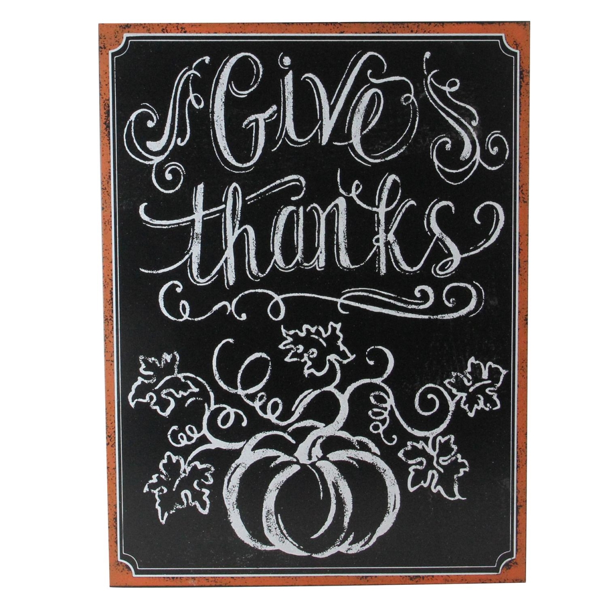 Northlight 32623011 14 in. Framed Chalkboard Wall Art - Give Thanks