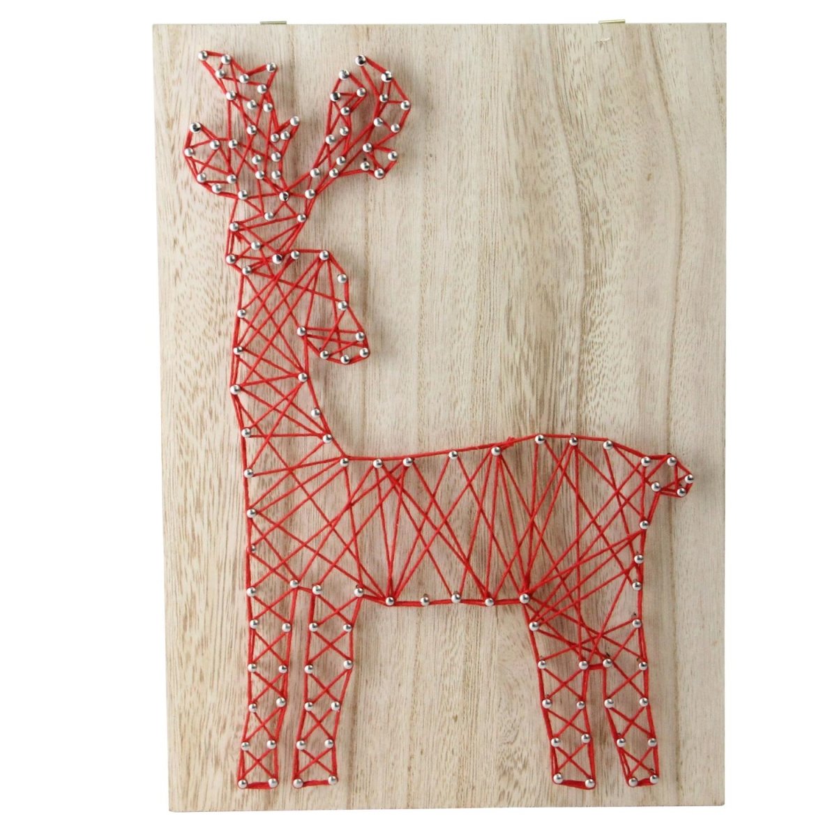 32623014 11 In. Reindeer Wall Decoration, Ruby Red