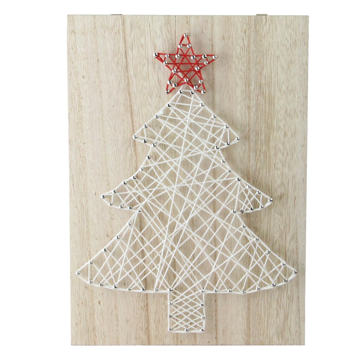 Northlight 32623018 11 in. Christmas Tree Wall Decoration, White