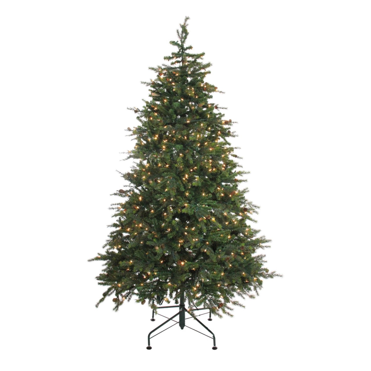 32628707 6.5 Ft. Pre - Lit Hunter Fir Artificial Full Christmas Tree - Clear Lights