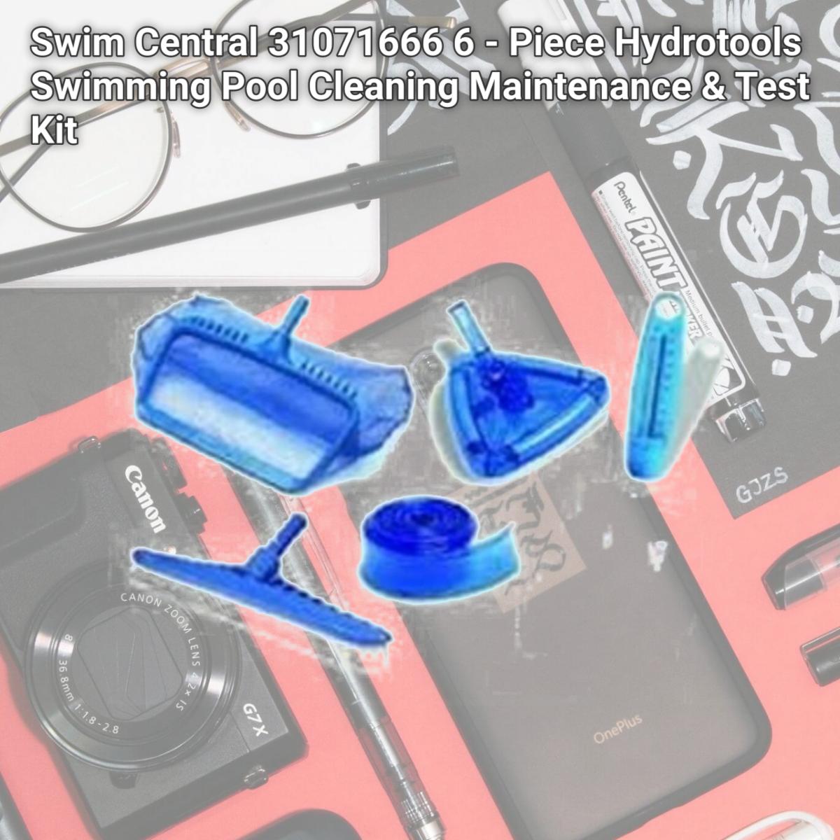 Picture of Swim Central 31071666 6 - Piece Hydrotools Swimming Pool Cleaning Maintenance & Test Kit