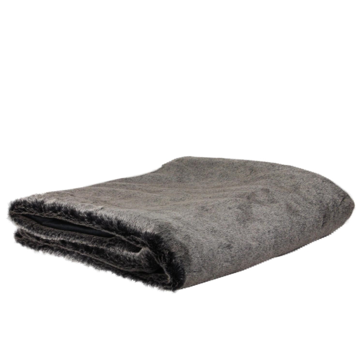 32667179 50 X 60 In. Brown Faux Fur Plush Throw Blanket
