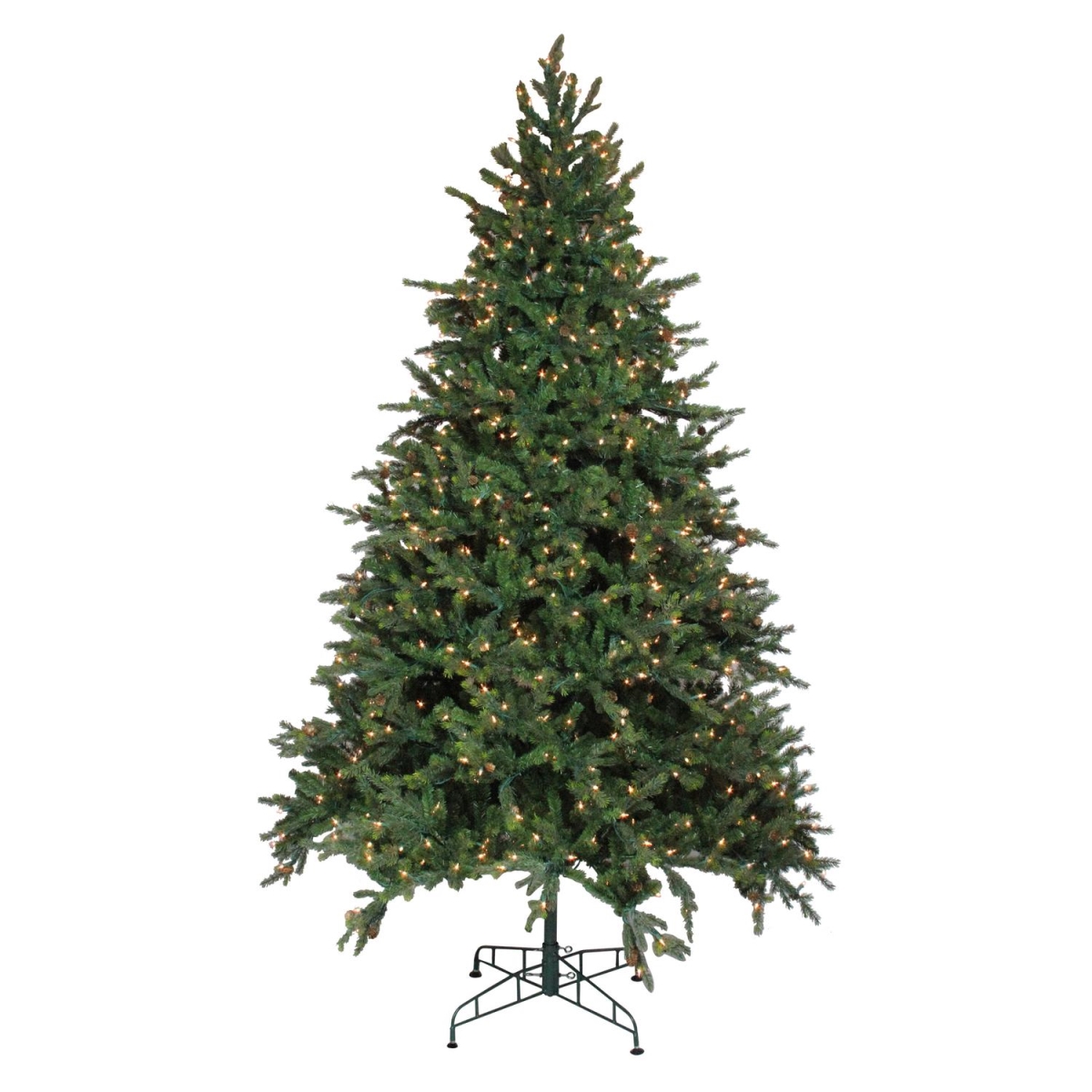 32628725 9 Ft. Pre-lit Hunter Fir Artificial Full Christmas Tree - Clear Lights