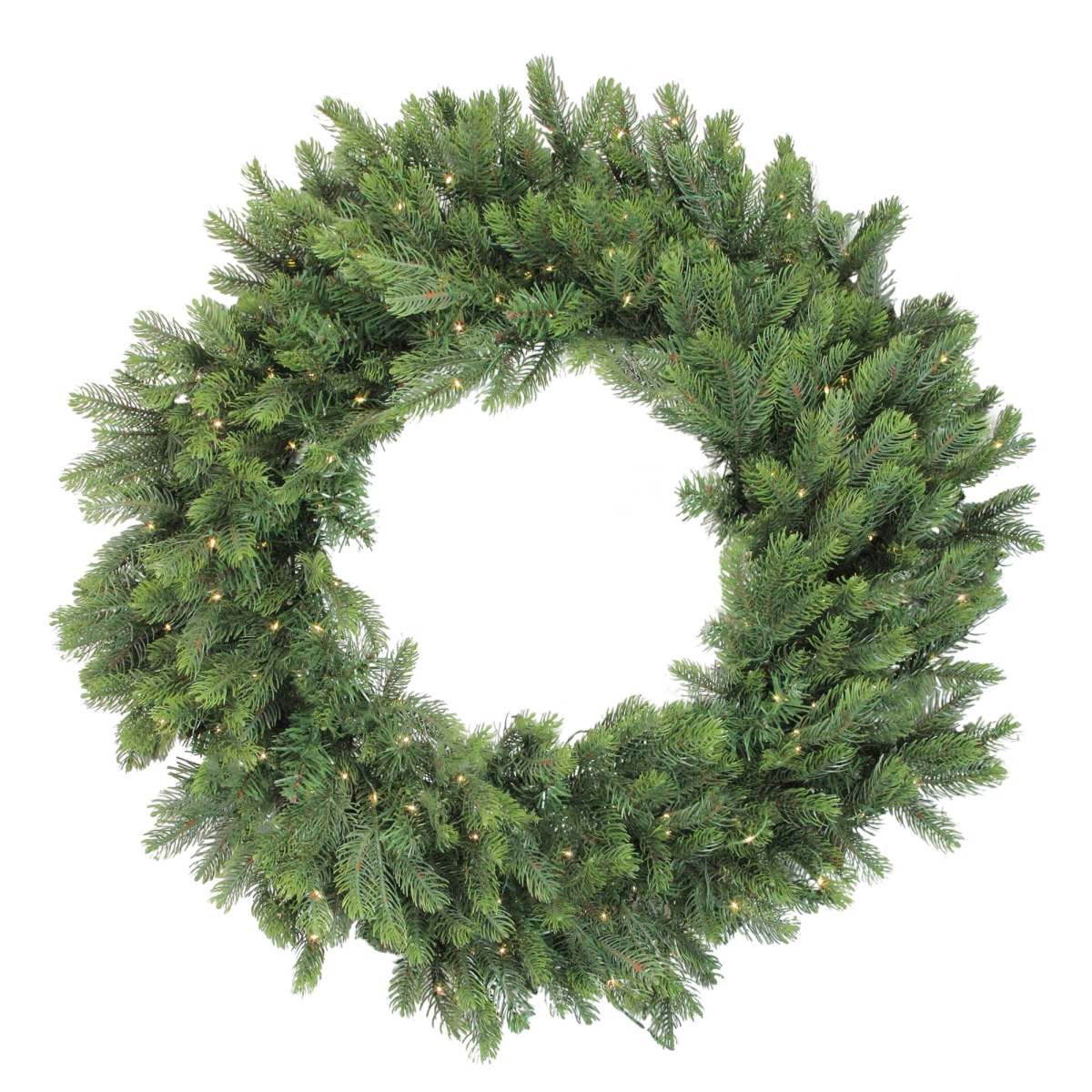 32915346 30 In. Pre-lit Led Oregon Noble Fir Artificial Christmas Wreath With Warm White Lights
