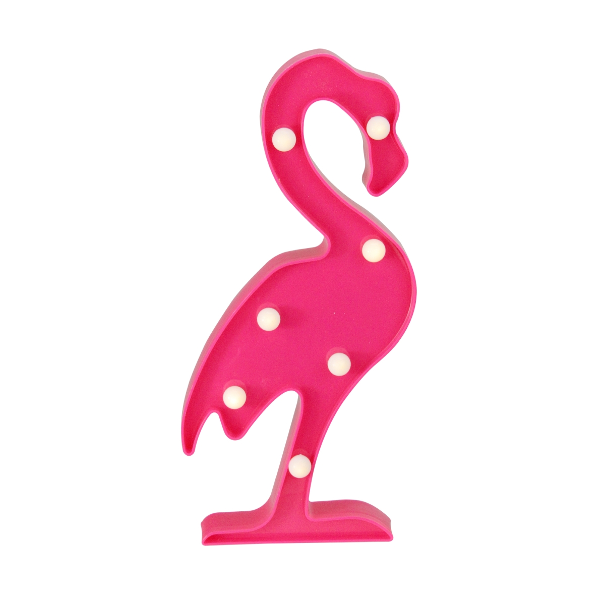 33377722 11.75 In. Battery Operated Led Lighted Pink Flamingo Marquee Sign