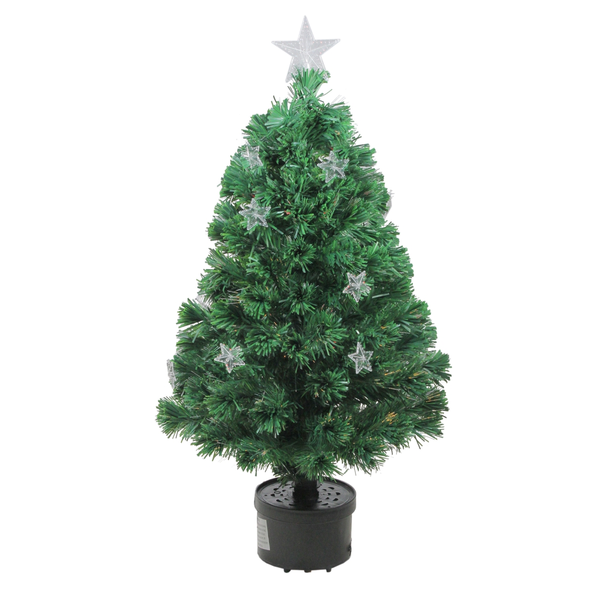 32911575 3 ft. Pre-Lit Fiber Optic Artificial Christmas Tree with Stars