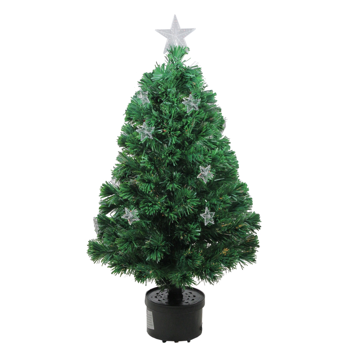 32911576 4 ft. Pre-Lit Fiber Optic Artificial Christmas Tree with Stars