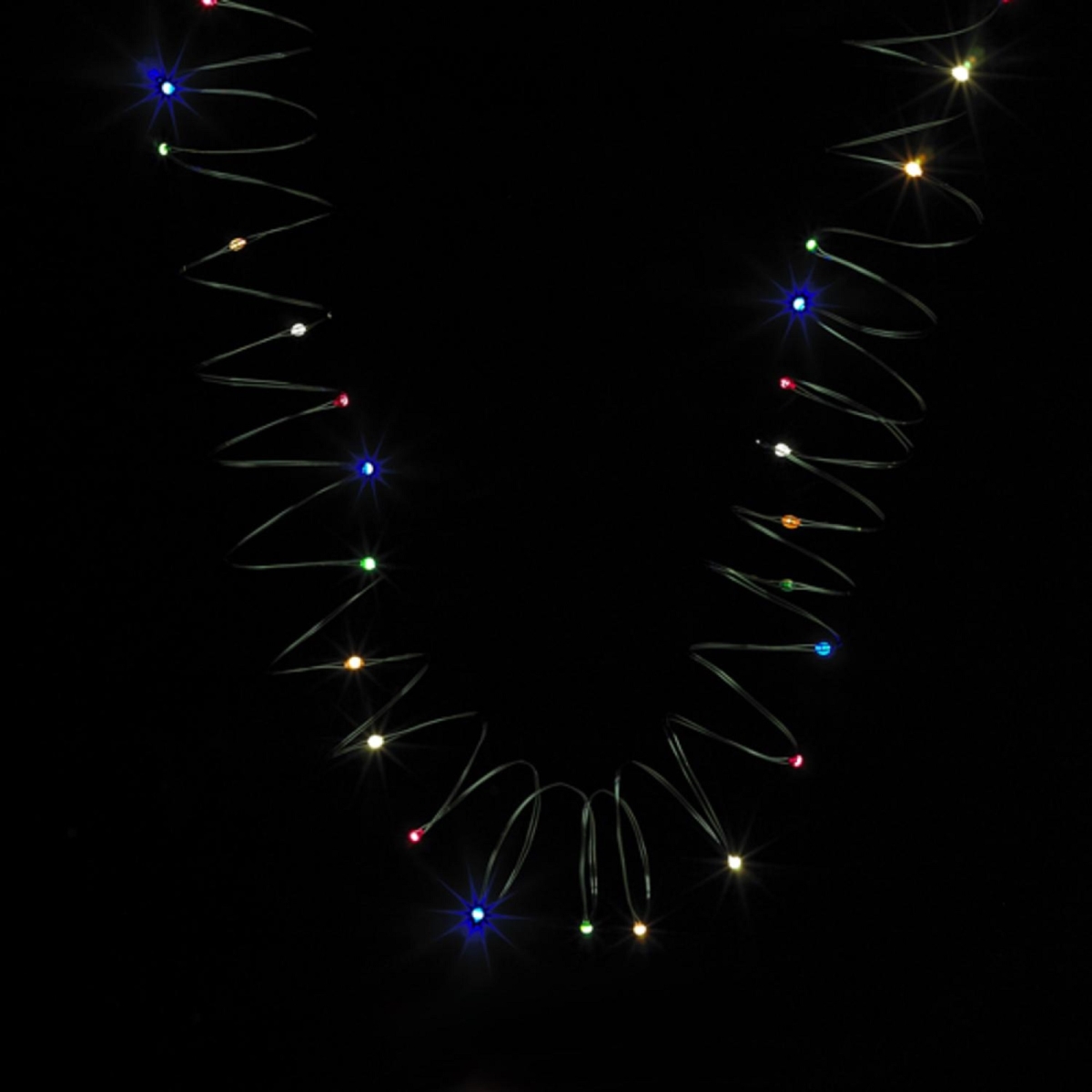 Kurt Adler 31454125 Led Multi-colored Angel Tear Christmas Lights - Green Wire, Set Of 60