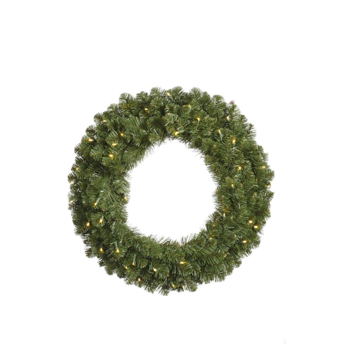 31463718 30 In. Pre-lit Grand Teton Artificial Christmas Wreath - Clear Dura Lights