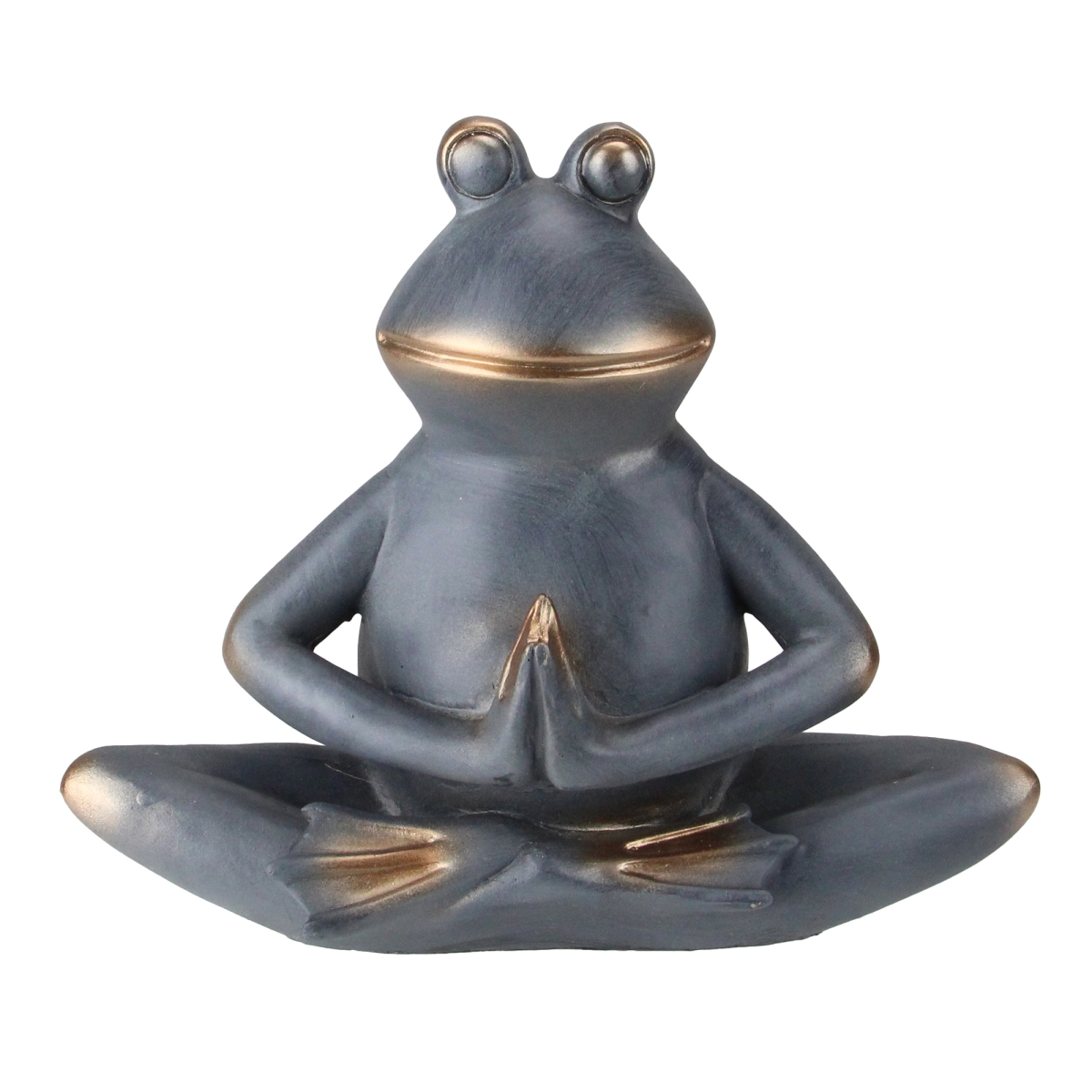 33377618 11 In. Frog Sitting In A Sukhasana Yoga Position Garden Statue