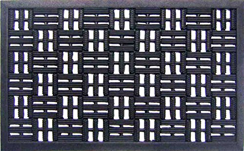 G329 Rubber Basket Weave 18 X 30 In. Rubber Basket Weave Doormat