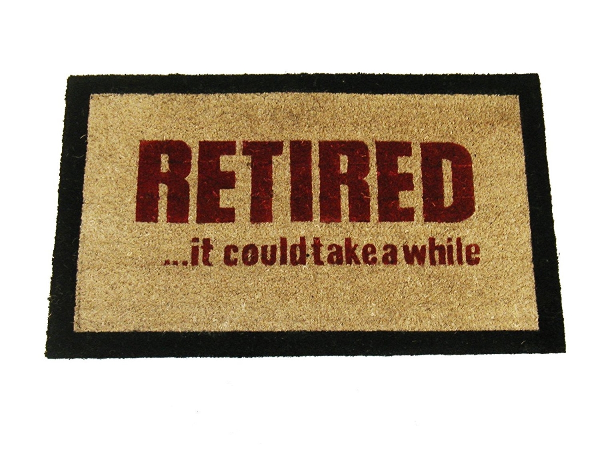 G145 Retired 18 X 30 In. Pvc Vinyl Backed Coir It Could Take A While Doormat